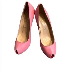 Authentic Christian Louboutin pink  heels